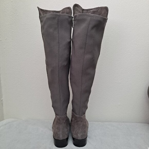 Michael Kors Bromley suede elastic flat riding boots - Picture 6 of 16